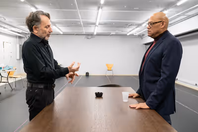 Leonard Foglia and Laurence Fishburne Photo