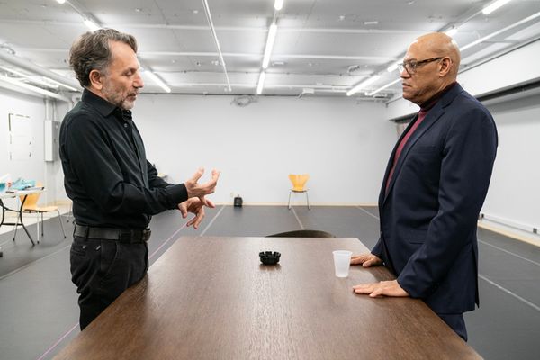 Leonard Foglia and Laurence Fishburne Photo