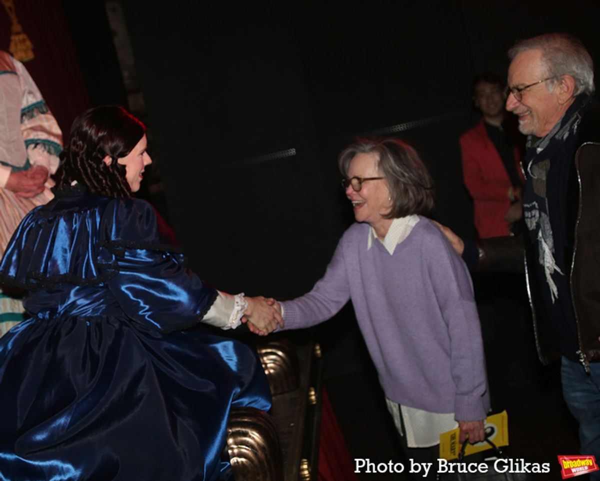 Cole Escola, Sally Field and Steven Spielberg at 