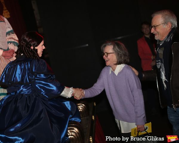 Cole Escola, Sally Field and Steven Spielberg Photo