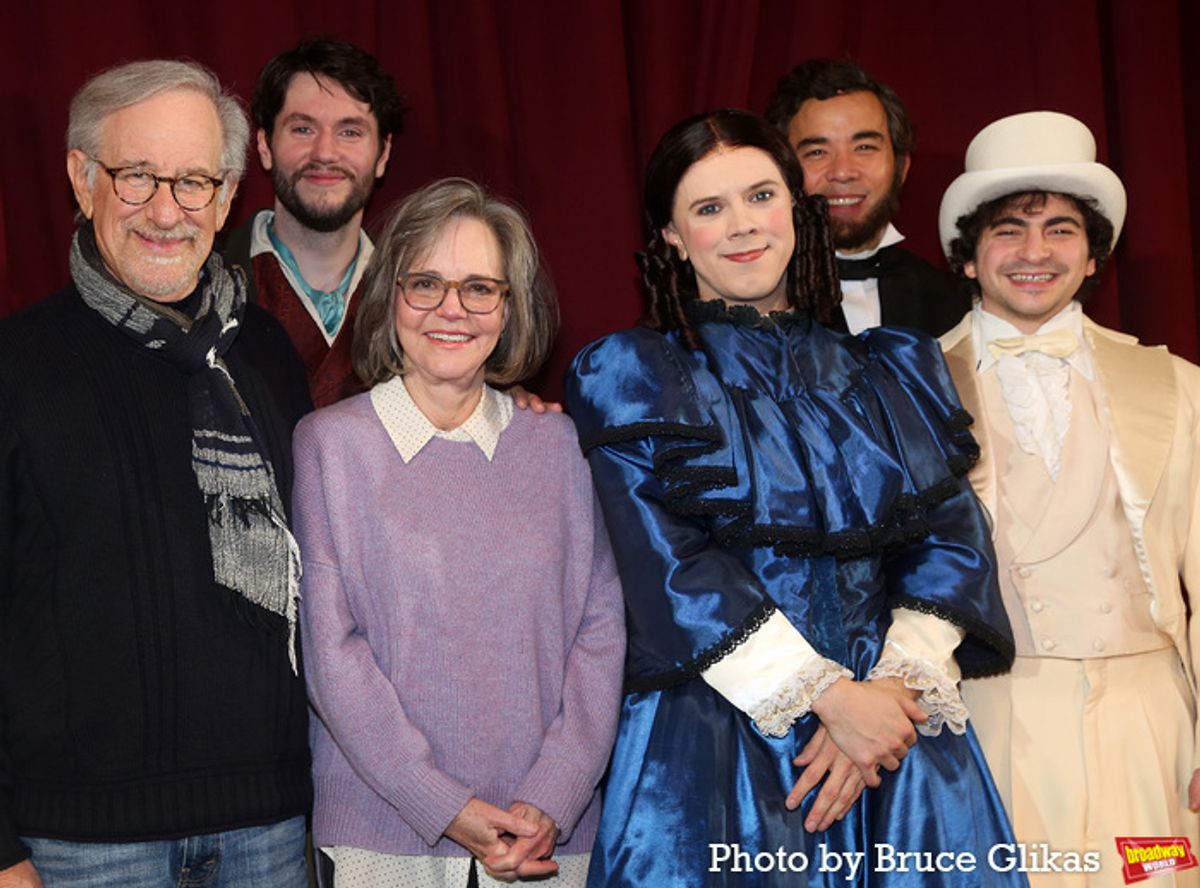 Steven Spielberg, James Scully, Sally Field, Cole Escola, Conrad Ricamora and Tony Macht at 
