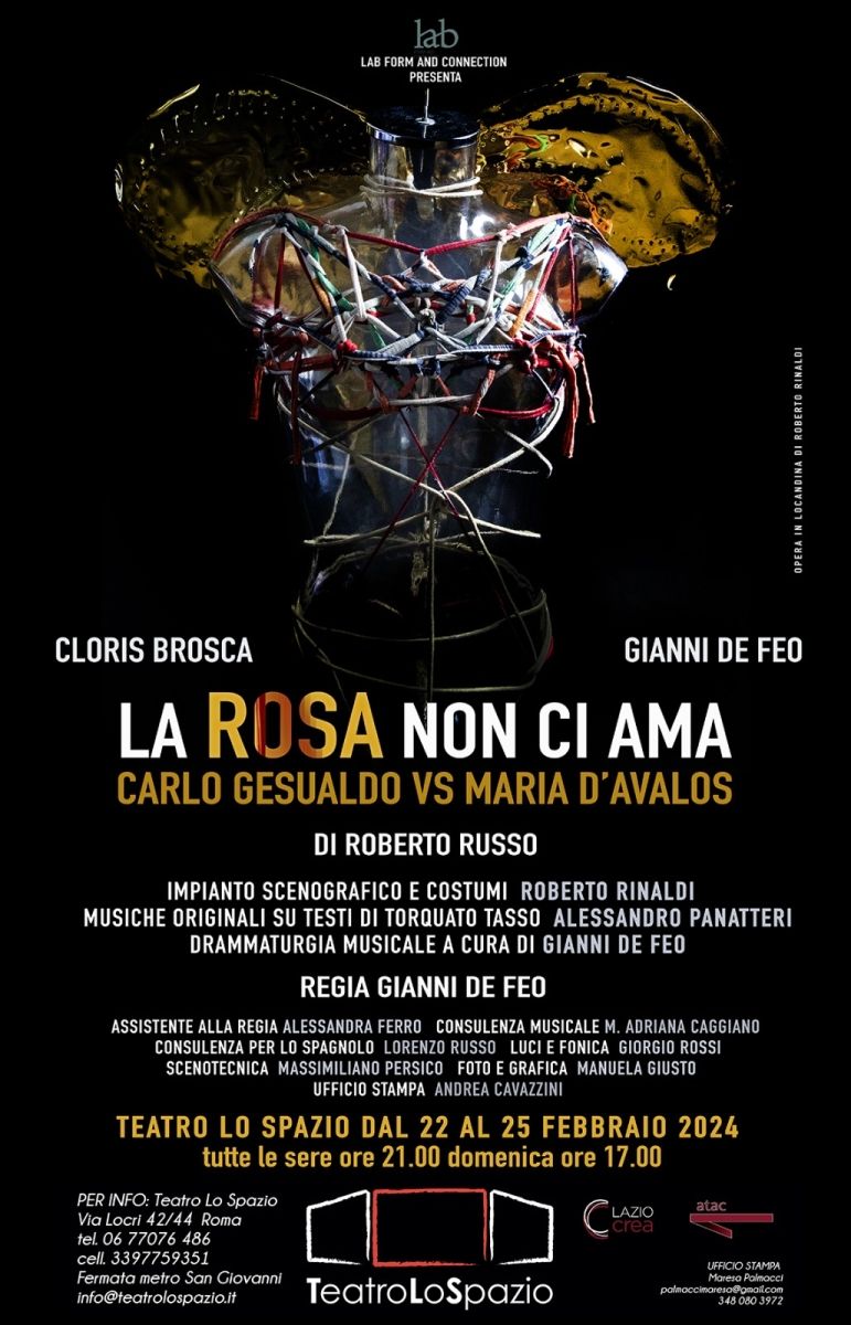 Review: LA ROSA NON CI AMA - CARLO GESUALDO VS. MARIA D'AVALOS al TEATRO LO SPAZIO  Image