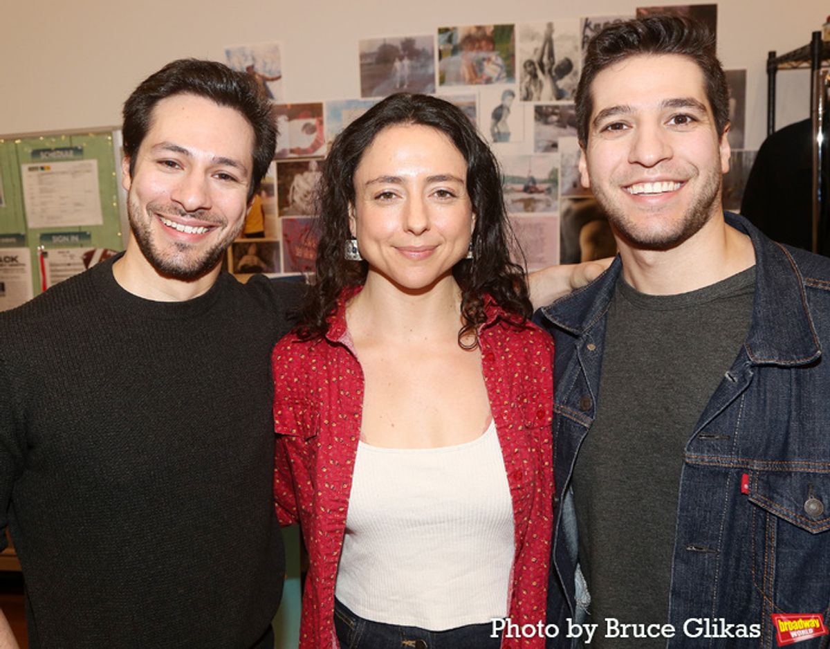 Co-Choreographer Rick Kuperman, Director Danya Taymor and Co-Choreographer Jeff Kuperman at 