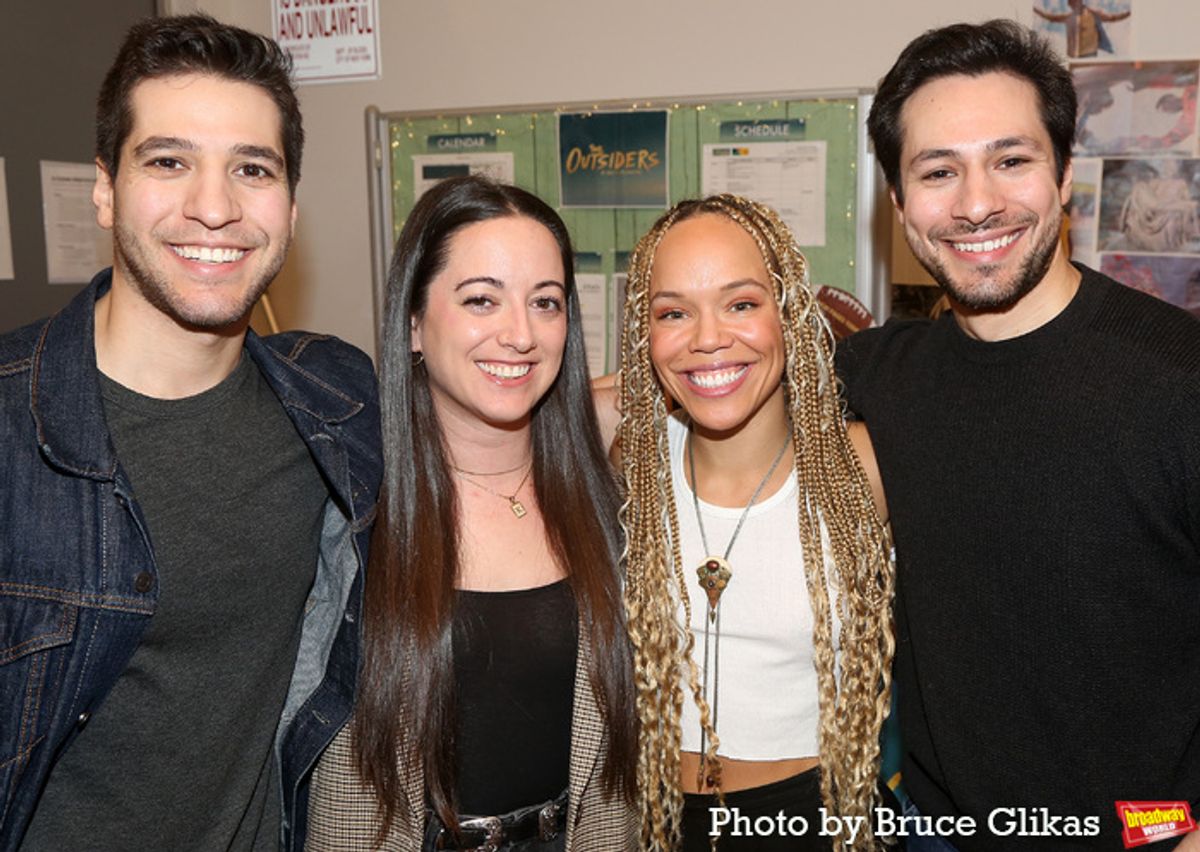 Co-Choreographer Jeff Kuperman, Associate Choreographer Kristen Carcone, Cast member/Associate Choreographer Tilly Evans-Krueger and Co-Choreographer Rick Kuperman at 