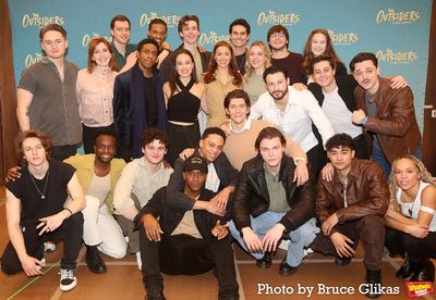 The Cast of "The Outsiders" including Joshua Boone, Dan Berry, Jason Schmidt, Sky Lak Photo