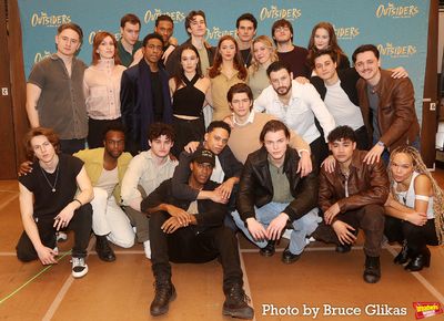 The Cast of "The Outsiders" including Joshua Boone, Dan Berry, Jason Schmidt, Sky Lak Photo