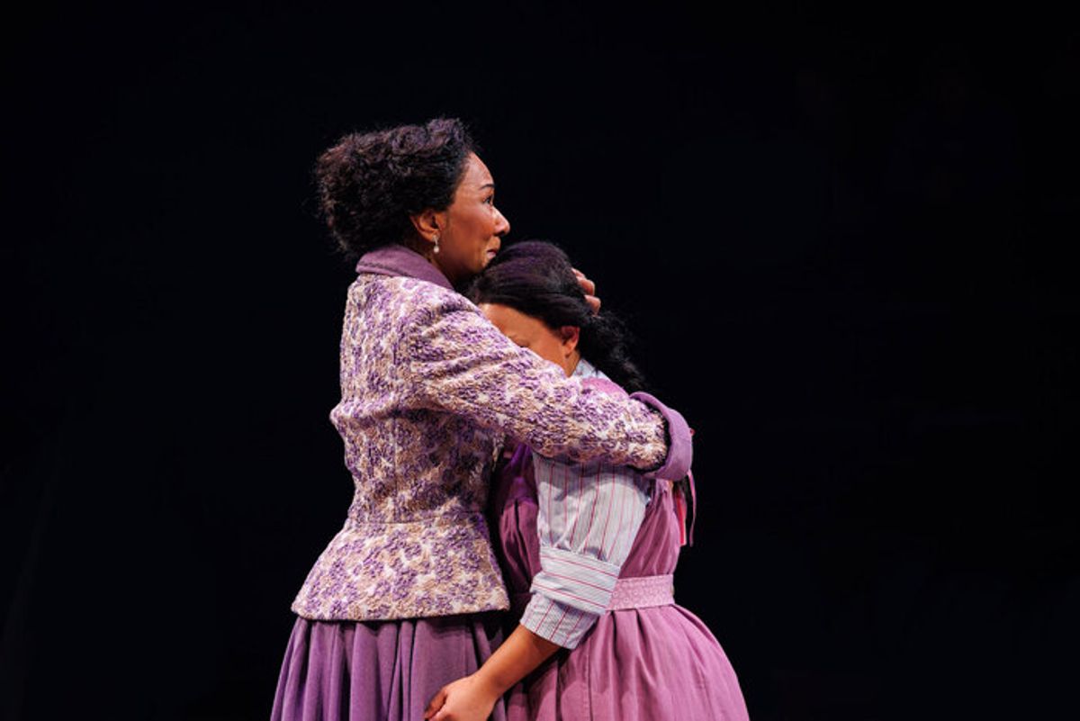 Photo of Gina Daniels and Brittney Dubose in Tempestuous Elements. Photo by Kian McKellar. at 