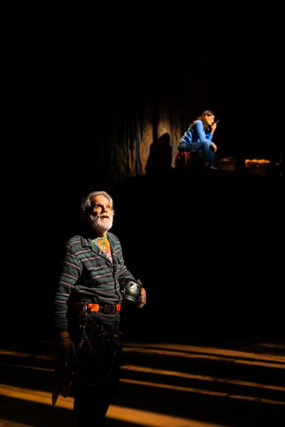 Michael Park as Finn and Idina Menzel as Jesse in La Jolla Playhouse’s world-premie Photo