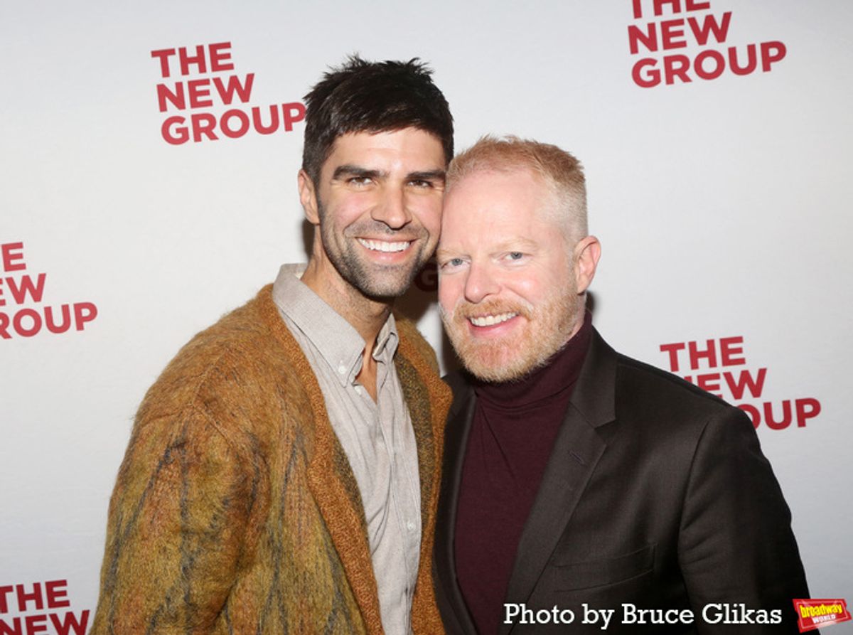 Justin Mikita and Jesse Tyler Ferguson at 