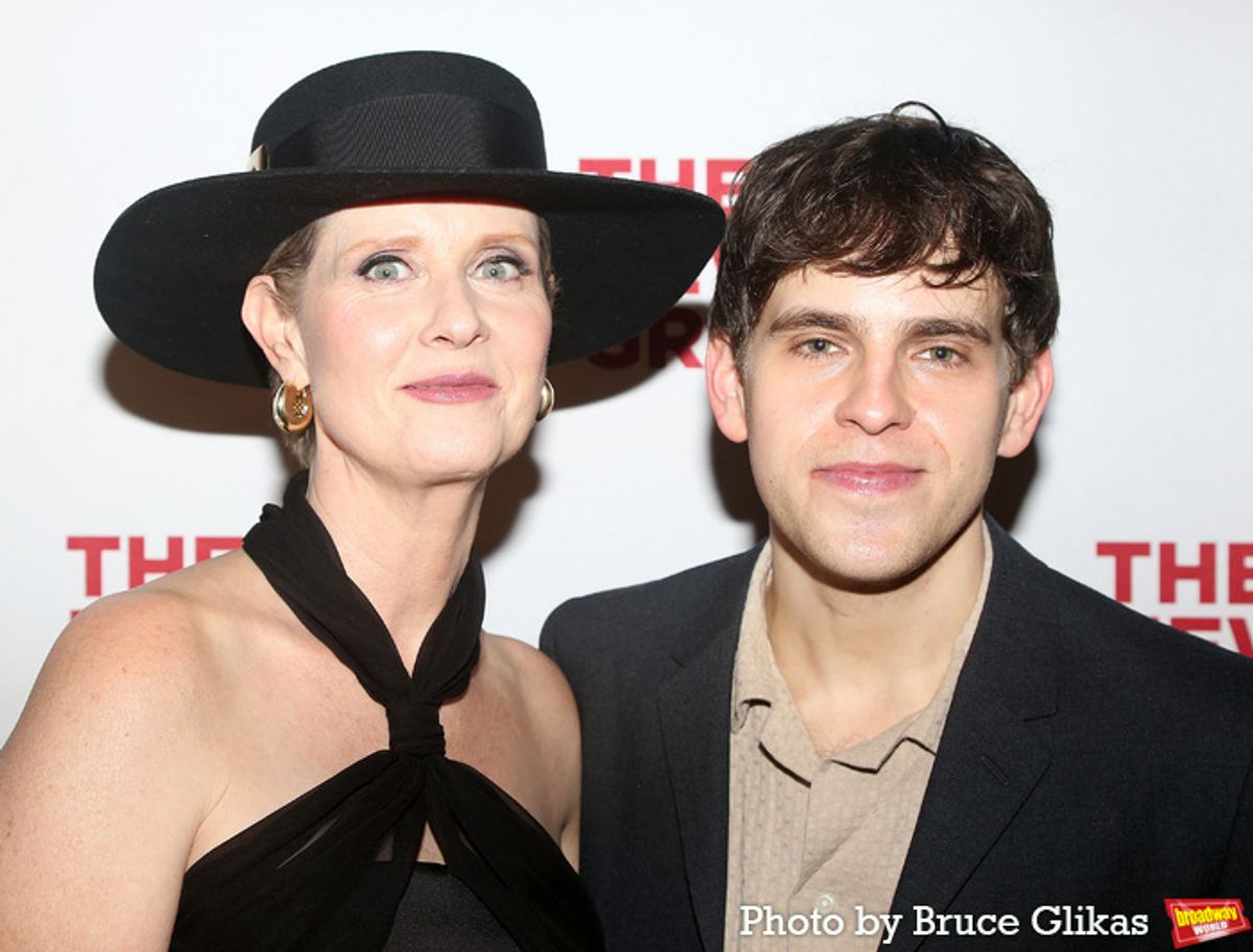 Cynthia Nixon and Taylor Trensch at 