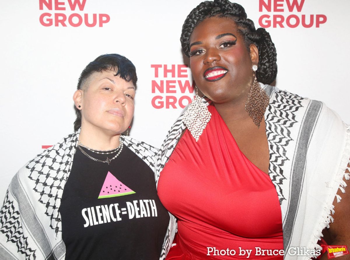 Sara Ramirez and Costume Design Qween Jean at 