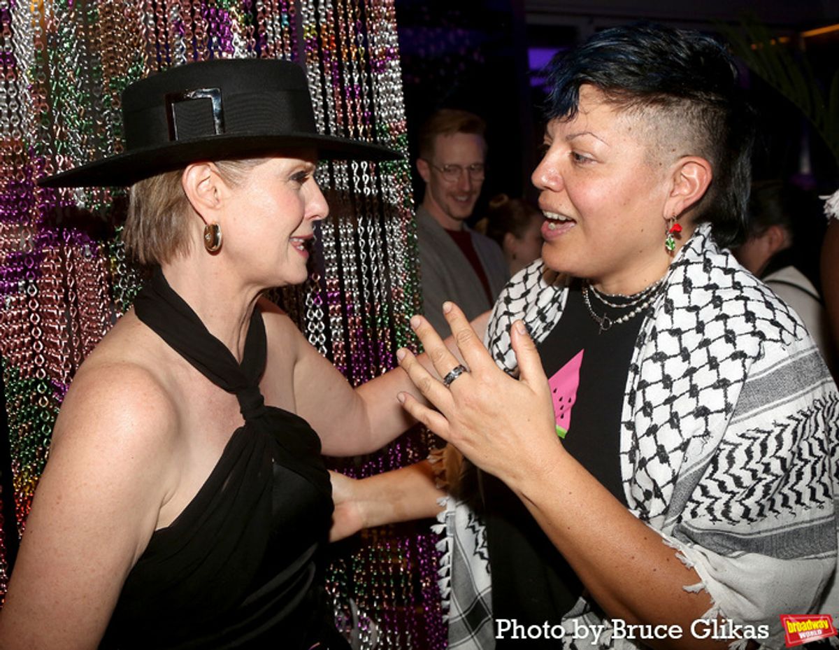 Cynthia Nixon and Sara Ramirez at 