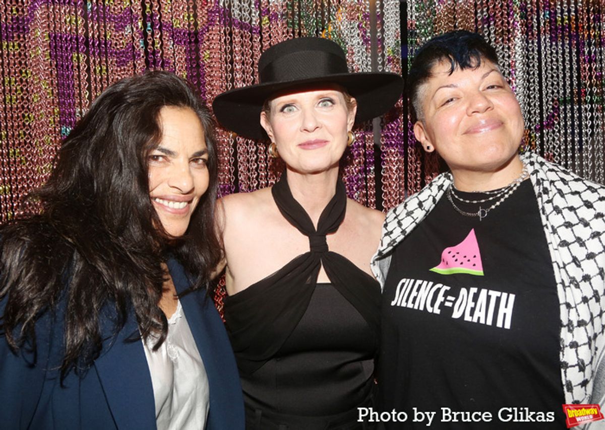 Sarita Choudhury, Cynthia Nixon and Sara Ramirez  at 