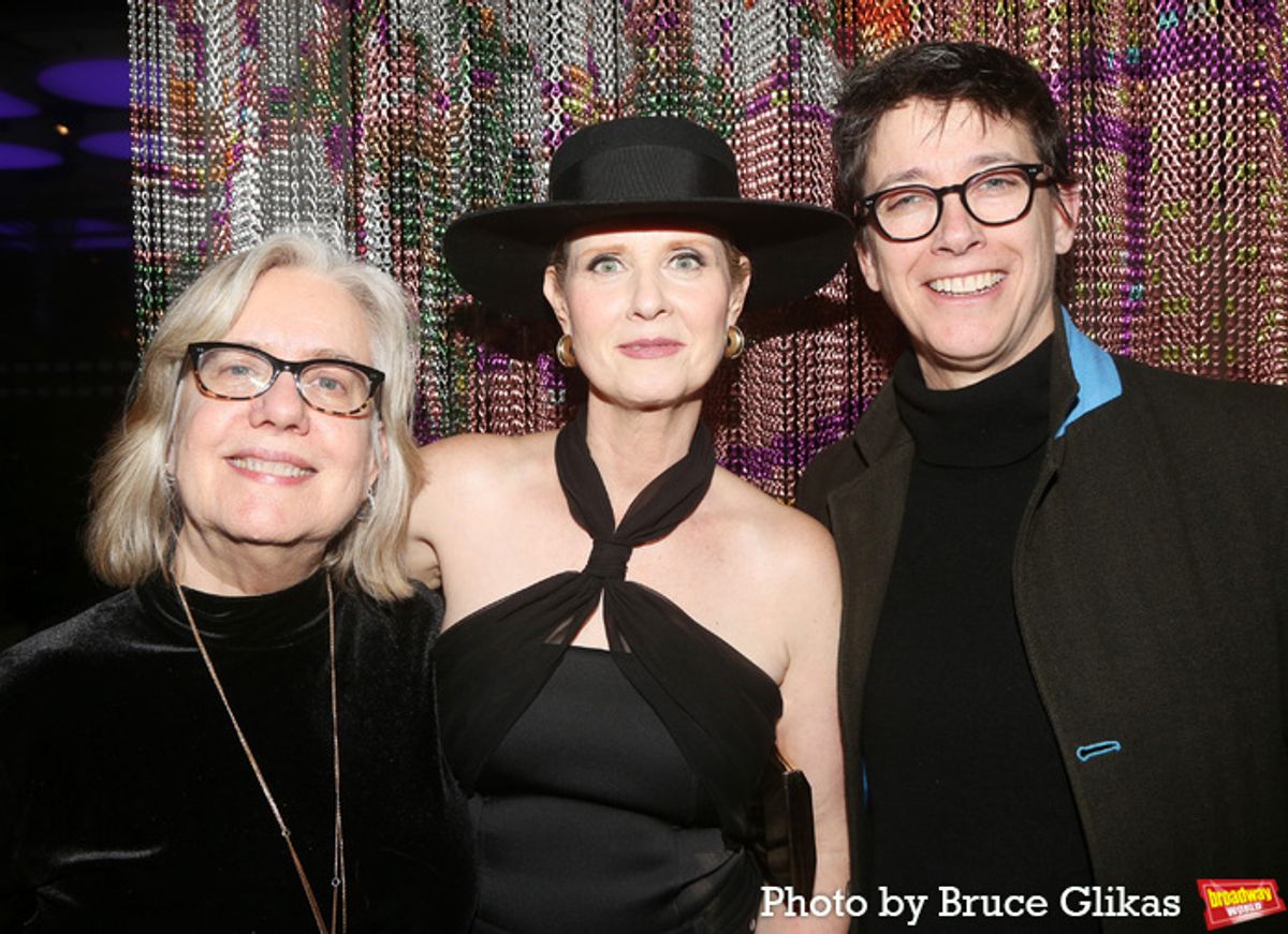 Lisa Peterson, Cynthia Nixon and Rachel Hauck at 