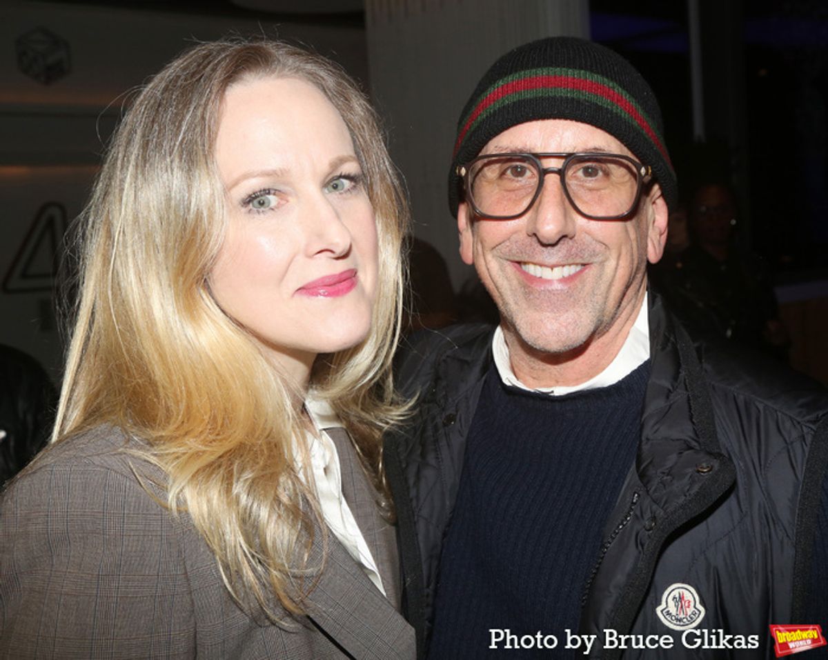 Katie Finneran and New Group Founding Artistic Director Scott Elliott at 
