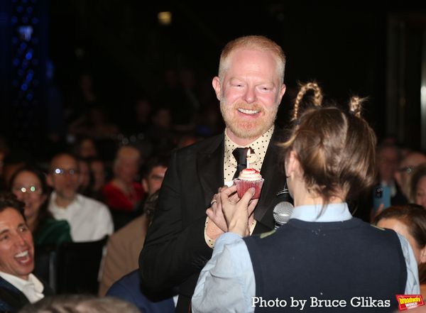 Jesse Tyler Ferguson and Sarah Saltzberg as ''Logainne Schwartzandgrubenierre'' Photo