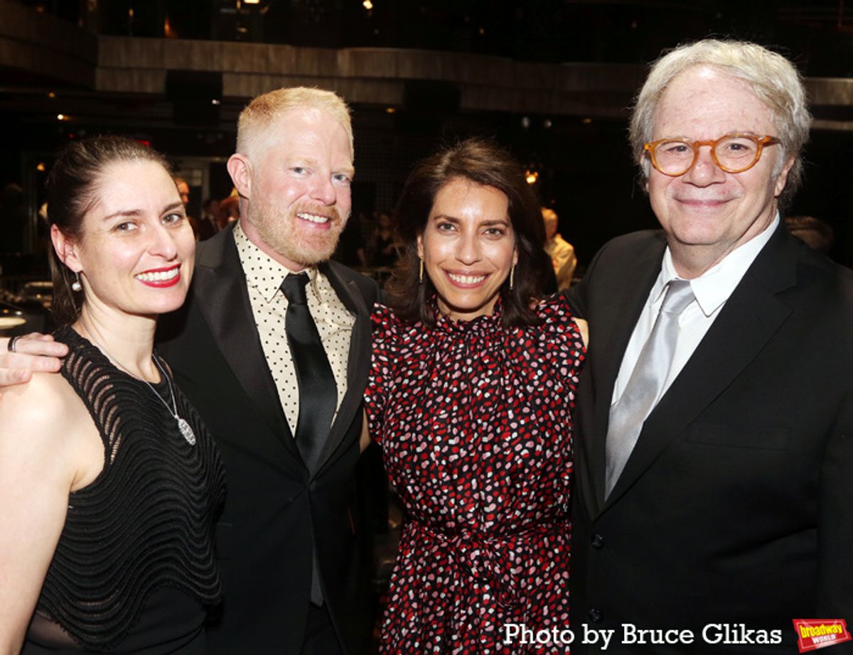 Vineyard Theatre Managing Director Suzanne Appel, 2024 Honoree Jesse Tyler Ferguson, Vineyard Theatre Artistic Director Sarah Stern and Vineyard Theatre Artistic Director Douglas Aibel at 