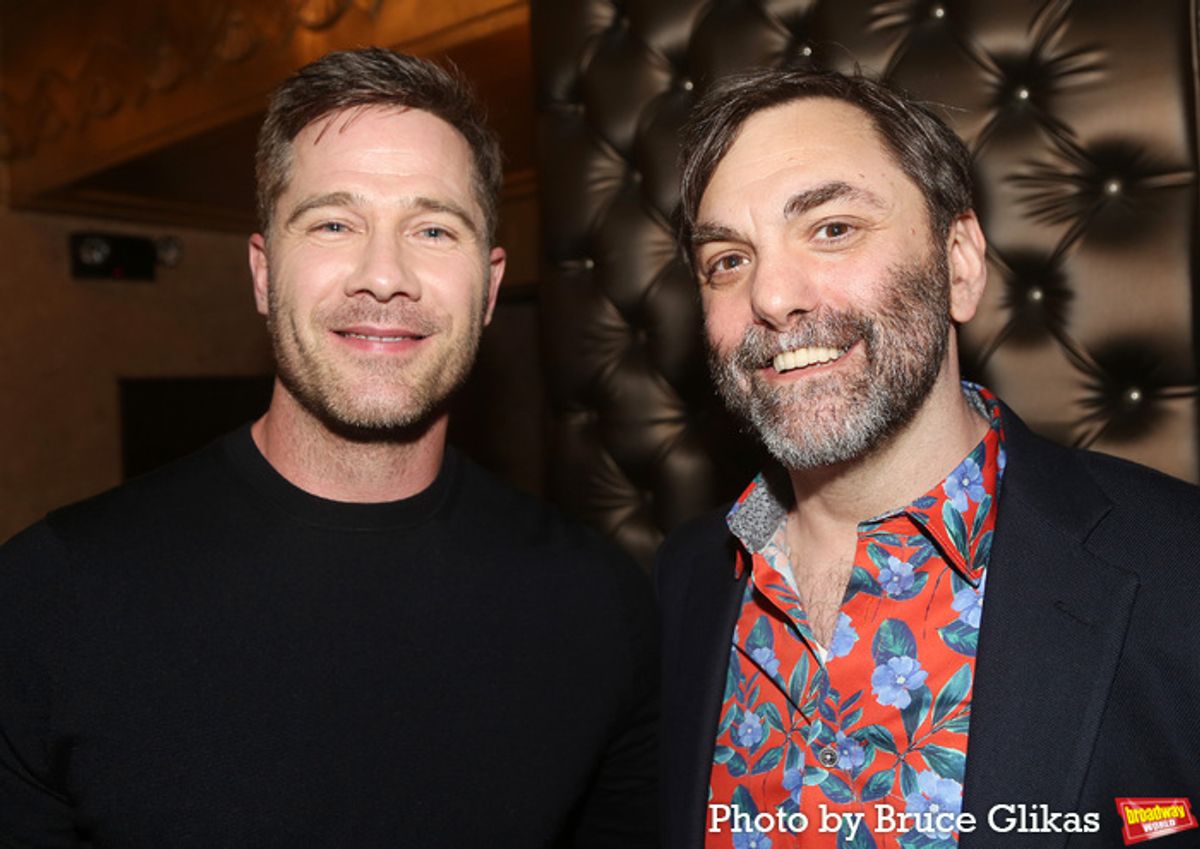 Luke Macfarlane and Christopher Shinn at 