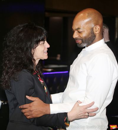 2024 Gala Co-Director Leigh Silverman and Brandon Victor Dixon  Photo