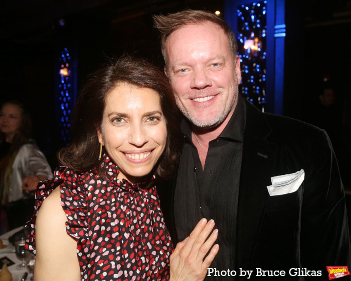 Vineyard Theatre Artistic Director Sarah Stern and Jason Moore at 
