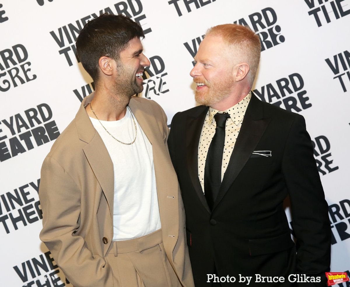 Justin Mikita and Jesse Tyler Ferguson at 