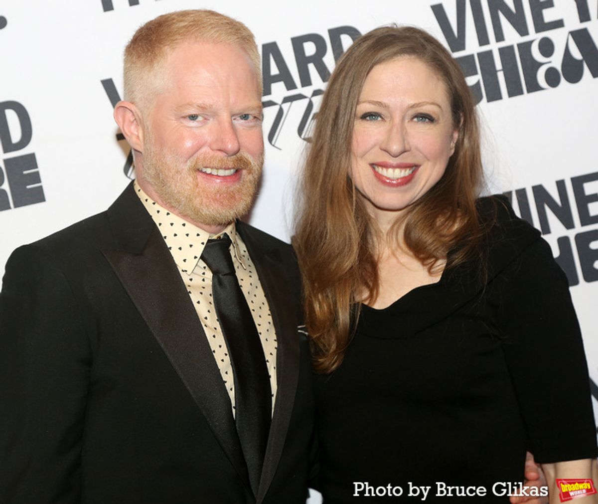 Jesse Tyler Ferguson and Chelsea Clinton  at 