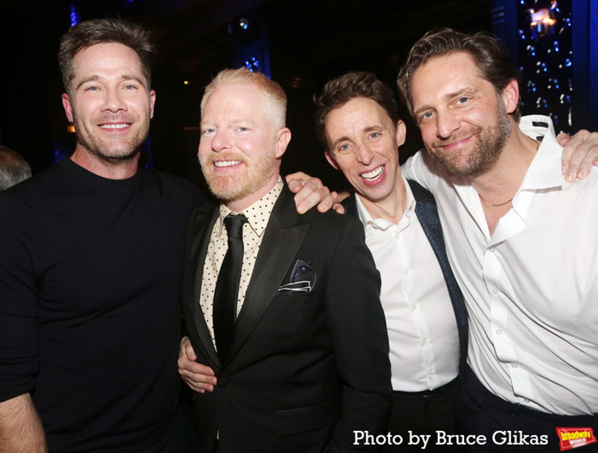 Luke Macfarlane, Jesse Tyler Ferguson, Kevin Cahoon and 2024 Gala Co-Director Colin Hanlon at 