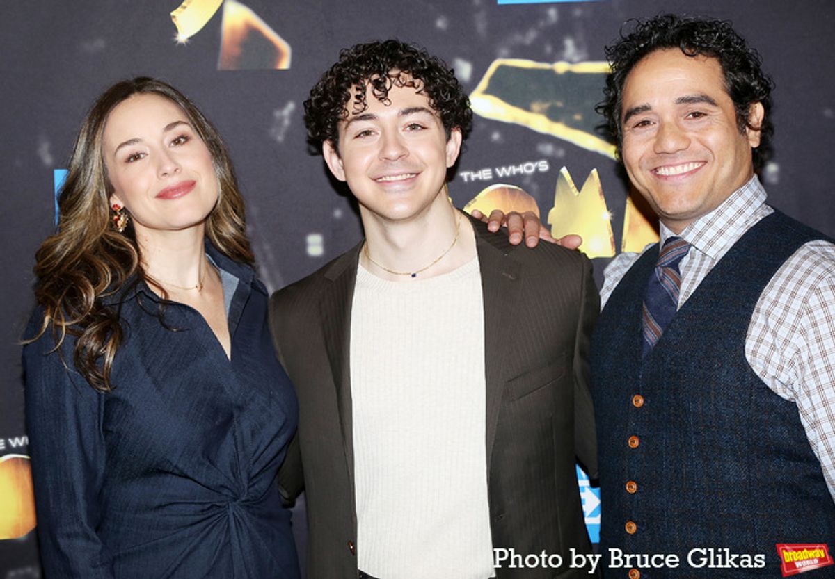 Alison Luff, Ali Louis Bourzgui and Adam Jacobs  at 