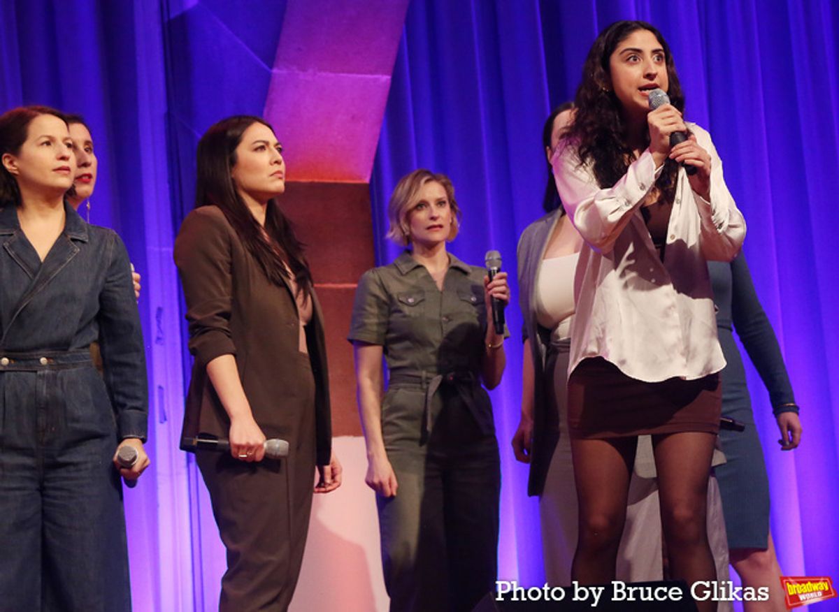 Nadia Dandashi and The Cast of ''Suffs'' at 