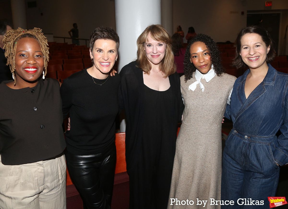 Anastacia McCleskey, Emily Skinner, Jenn Colella, Nikki M. James and Shaina Taub at 