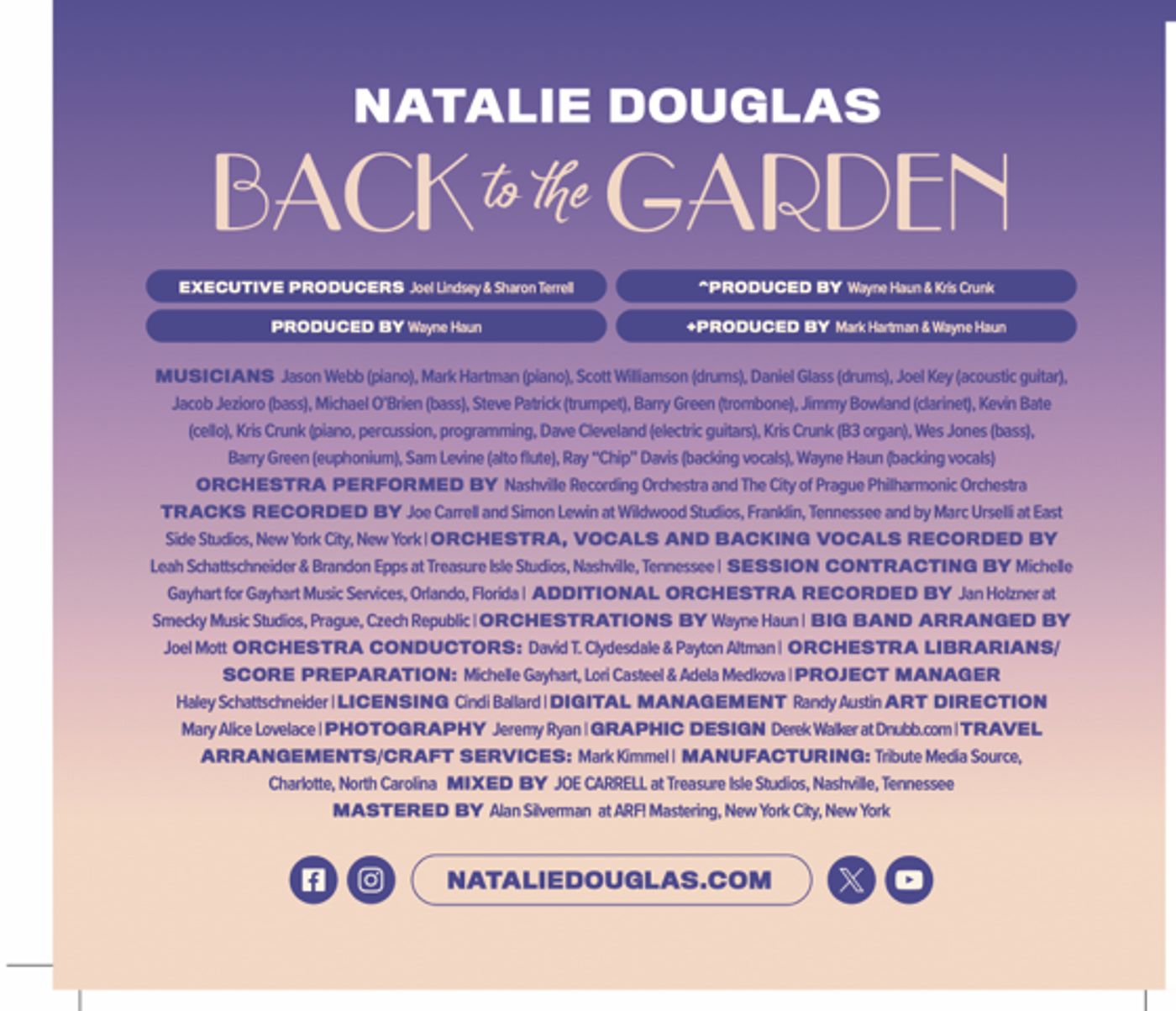 Album Review: Natalie Douglas BACK TO THE GARDEN Starts Club44 Pairing Well  Image