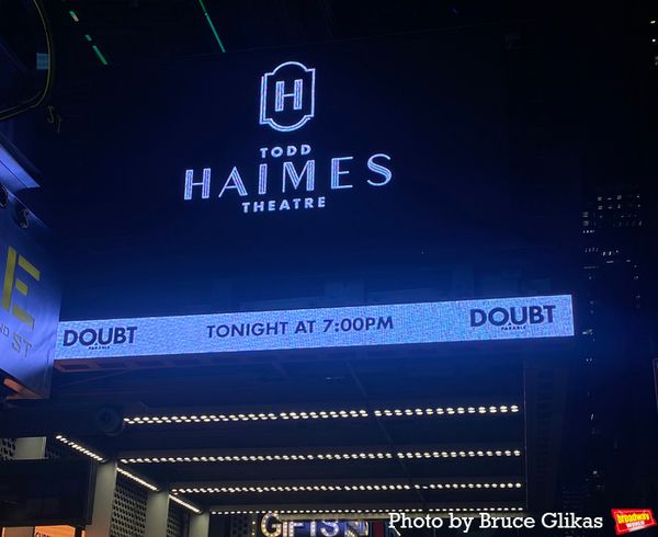 Signage at The Todd Haimes Theatre Photo