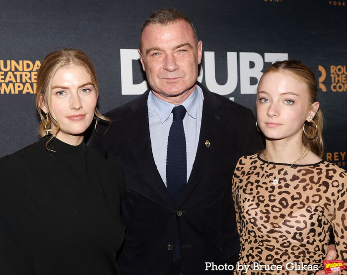 Taylor Neisen, Liev Schreiber and Kai Schreiber at 