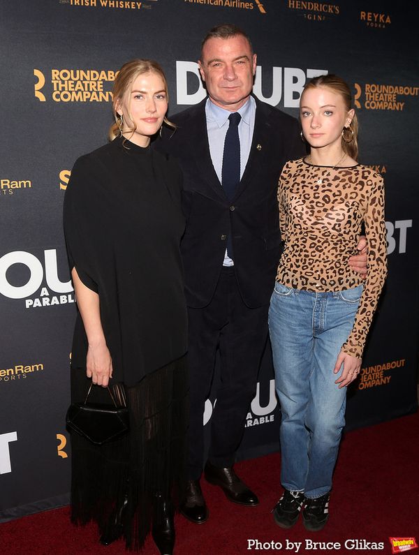 Taylor Neisen, Liev Schreiber and Kai Schreiber Photo