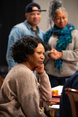 Alana Arenas with Glenn Davis and Tamara Tunie Photo
