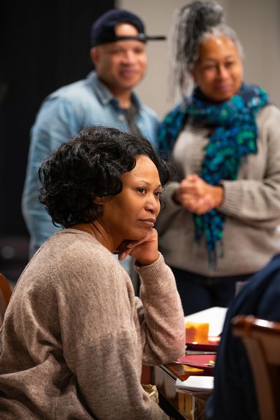 Alana Arenas with Glenn Davis and Tamara Tunie Photo