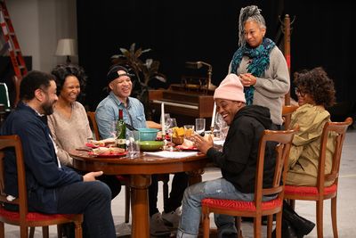 Harry Lennix, Alana Arenas, Glenn Davis, Jon Michael Hill, Tamara Tunie, and Ayanna B Photo