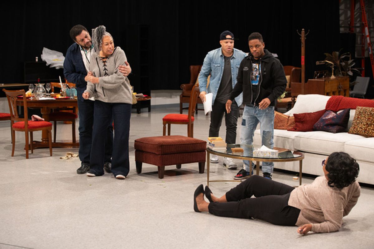 Harry Lennix, Tamara Tunie, Glenn Davis, Jon Michael Hill and Alana Arenas at 