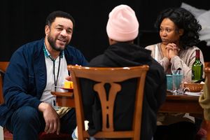 Harry Lennix, Jon Michael Hill, and Alana Arenas Photo