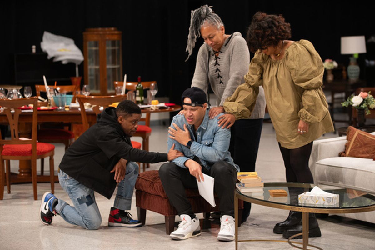 Jon Michael Hill, Glenn Davis, Tamara Tunie, and Ayanna Bria Bakari at 