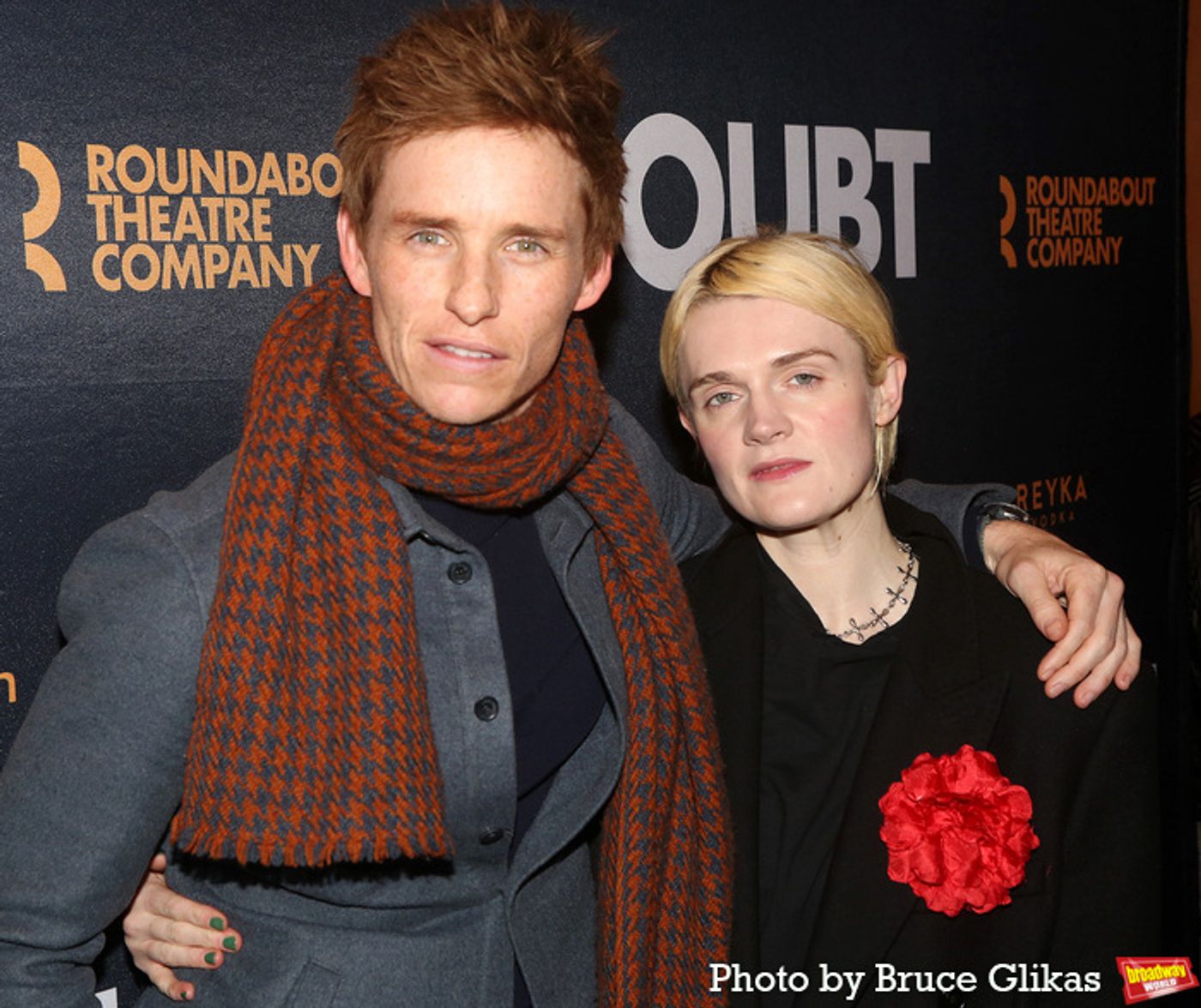 Photos: Eddie Redmayne, Gayle Rankin, and More Arrive at Opening Night of DOUBT  Image