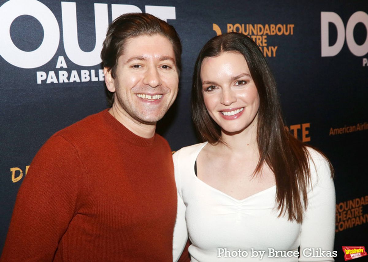 Michael Zegen and Jennifer Damiano at 