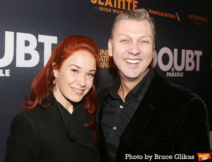 Photos: Eddie Redmayne, Gayle Rankin, and More Arrive at Opening Night of DOUBT — photo 1 of 49