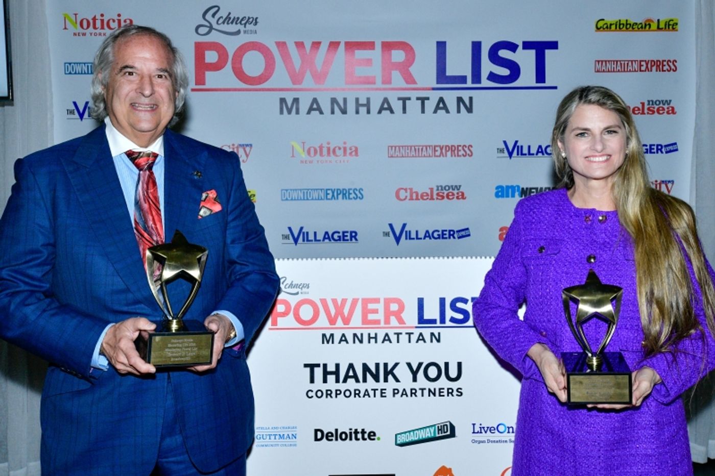 Bonnie Comley and Stewart F. Lane Honored by Schneps Media for 2024 Manhattan Power List  Image