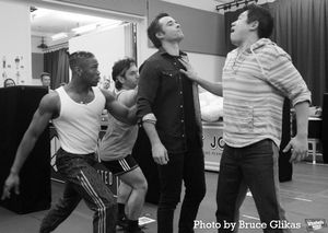 Corey Cott, Raymond J. Lee and the cast of "The Heart of Rock and Roll" @ BroadwayWorld Corey Cott, Raymond J. Lee and the cast of "The Heart of Rock and Roll" Photo