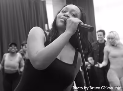 Tamika Lawrence and the cast of "The Heart of Rock and Roll" Photo