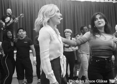 McKenzie Kurtz, Zoe Jensen and the cast of "The Heart of Rock and Roll" Photo