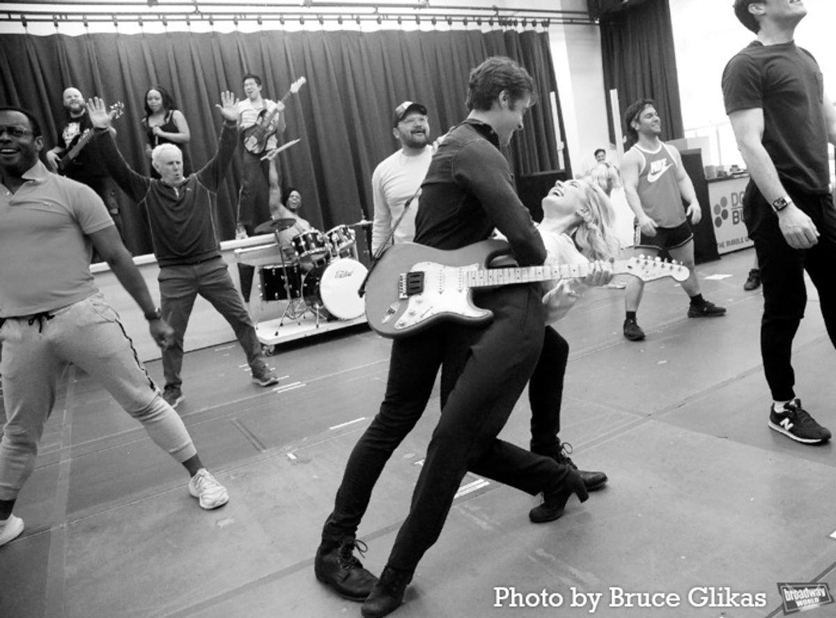 Corey Cott, McKenzie Kurtz and the cast of 'The Heart of Rock and Roll' at 