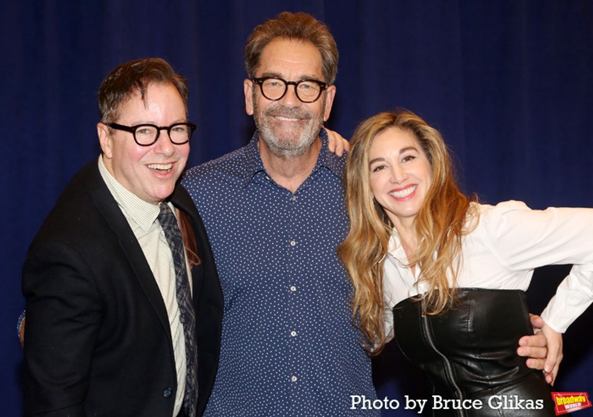 Director Gordon Greenberg, Composer Huey Lewis and Choreographer Lorin Latarro  at 