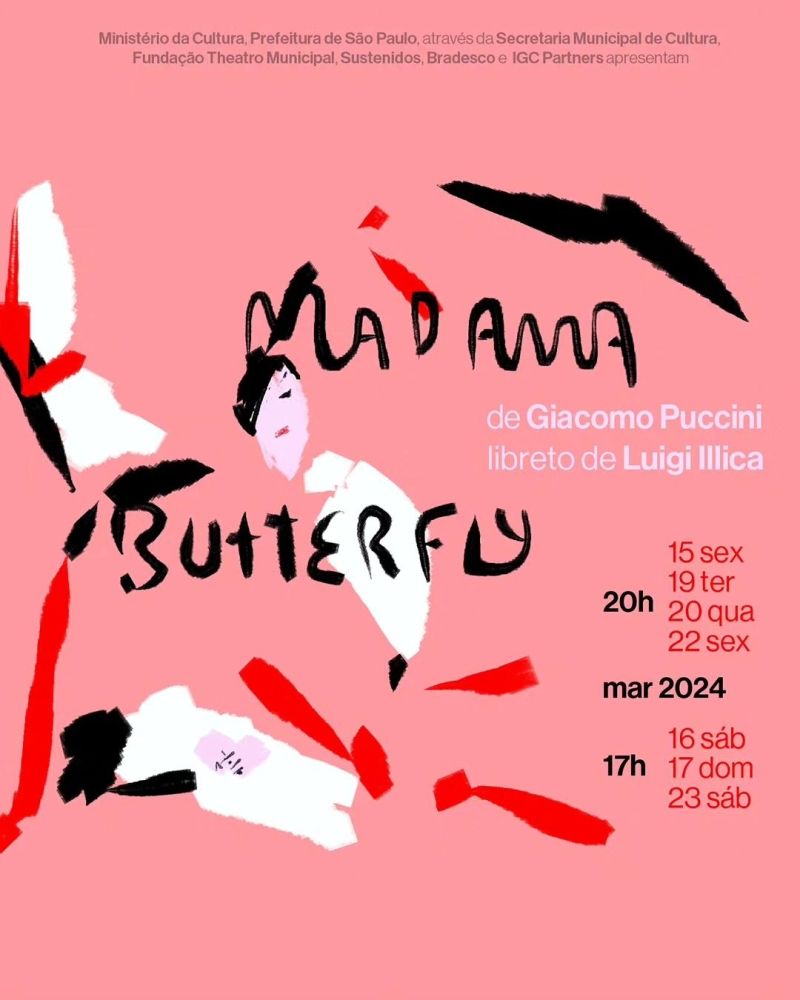 Bringing a horizon that dissolves and dialogue with cinema, Puccini 's MADAMA BUTTERFLY Opens Theatro Municipal (Sao Paulo) 2024 Season  Image